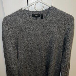 Theory Men's Grey and Blue Cashmere Sweater